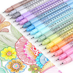 HANKU 0.38mm Fine Point Pen, 16 Colored Fineliner Bible Pens No Bleed Through by HANKU-Allaboutcolors