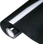 VinylRus Glitter Heat Transfer Vinyl Rolls-10” x 8ft Black Iron on Vinyl by VinylRus