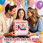 SOOVSY Foil Art Fun Craft Kit for Kids, 200 Foil Sheets, 80+ Foam Stickers - Image 8