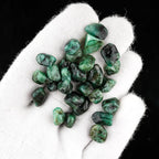 ColouredRocks 100 carats Green Emerald Tumbled Crystals, Raw Stones, Rough - Image 4