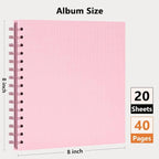 Vienrose Scrapbook Album Scrap Book Photo Albums Textured Paper Cover - Image 6