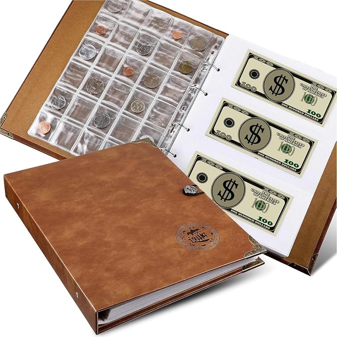 Zonon Currency Album Coin Collecting Book Holder by Zonon
