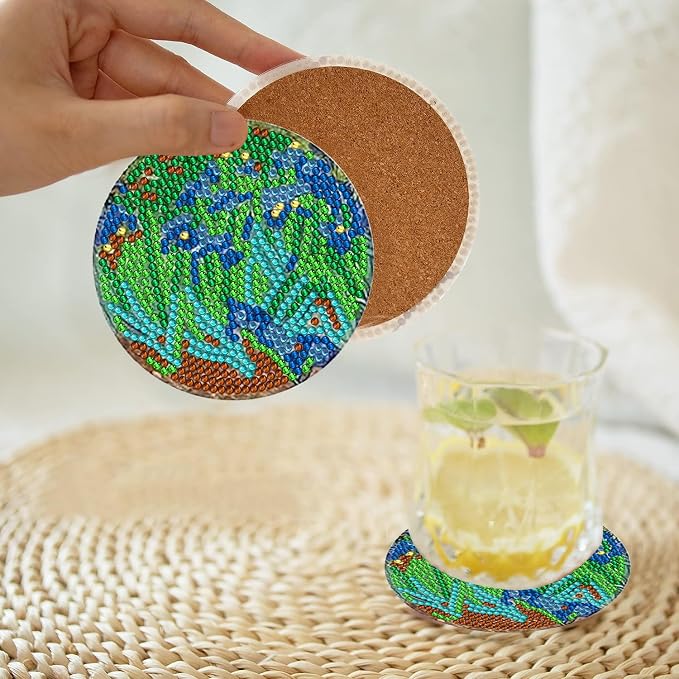 EWJRNSF 6 PCS Landscape Diamond Art Coasters Kit - Image 4
