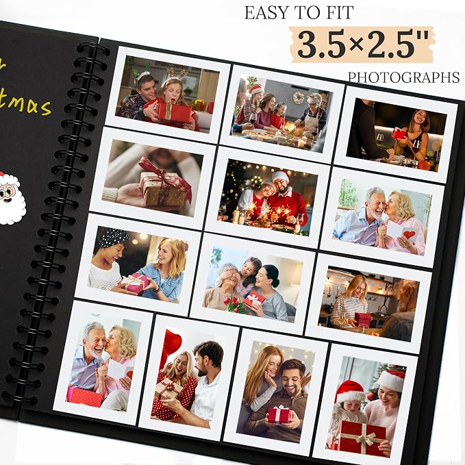 Scrapbook 12x12 Inch DIY Scrapbook Album Hardcover Kraft Paper 100 pages/50 - Image 4