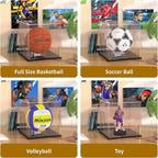 Basketball Display Case, Assemble Soccer Ball Showcase, Sports Memorabilia - Image 6