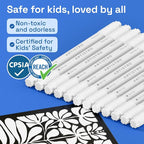 ARTISTRO 12 White Dual-Tip Acrylic Paint Markers – Paint Pens Set - Image 6