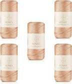 5 Skeins of Sensy Premium 2mm 251 Yards Polyester Rope 100% Polypropylene Cord by SSENSY