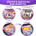 2 in 1 Foil Fun & Sand Art Kits - Image 3