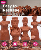 Plasticine Oil Based Modeling Clay, Non Hardening Reusable Clay, Non Toxic - Image 6
