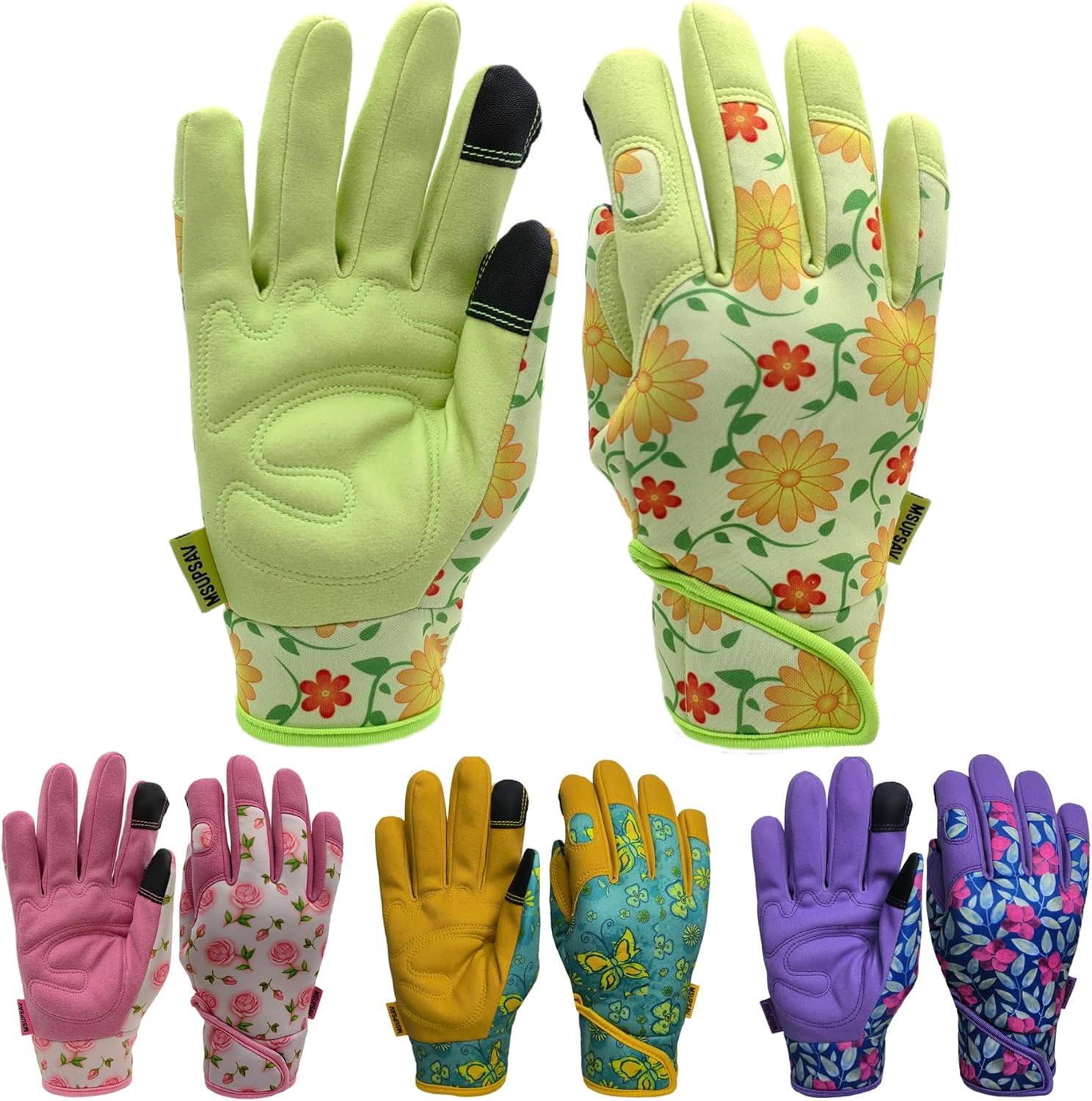 Thorn Proof&Puncture Resistant Gardening Gloves with Grip,Garden Gloves for Women, Leather Work Gloves,Gifts