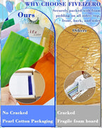 FIVEIZERO 24 Sheets Rainbow Transparent Stained Glass Sheets 4x6 Inch – Mixed - Image 5