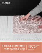 Crutello Folding Sewing & Craft Table, 42x24 Inch - Image 5