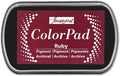 Jacquard ColorPad Archival Pigment Ink Stamp Pads- Ruby by Jacquard