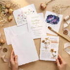 100 Sheets Watercolor Paper 7x10 inch, 300 GSM Deckled Edge Paper - Image 7