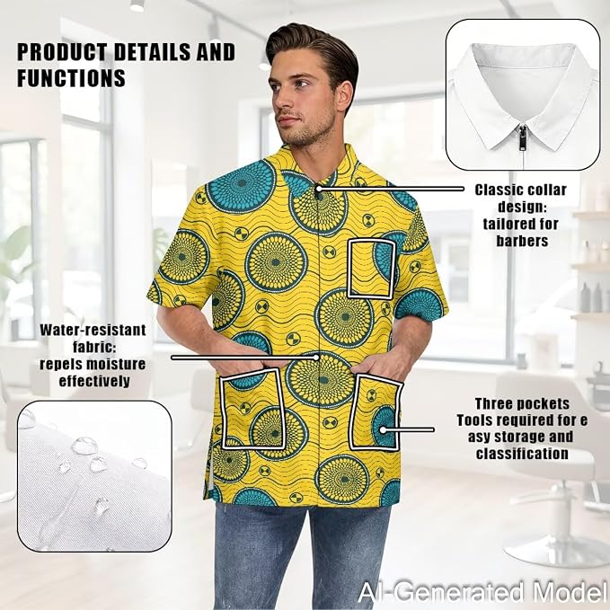 Professional Grooming Smock Unisex, Water Resistant Anti-Static | Hairdresser - Image 5