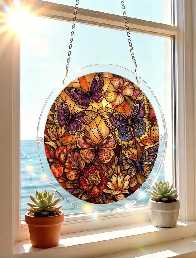 Acrylic Puzzle Suncatcher, Stained Glass Style Art DIY Puzzle - Image 7