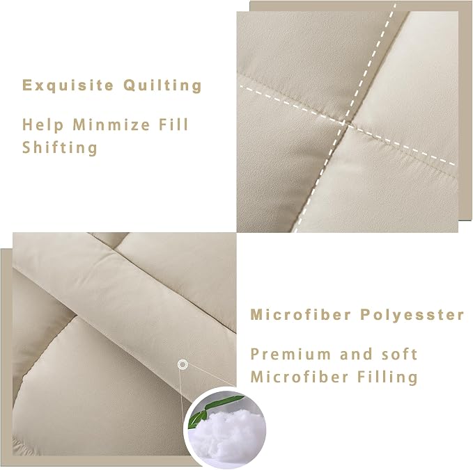 DOWNCOOL Twin Comforter Set -All Season Bedding Comforters Sets - Image 3