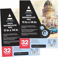 ARTEZA Watercolor Paper, 32 Sheets Each, 11x14 Inches Watercolor Sketchbook by ARTEZA