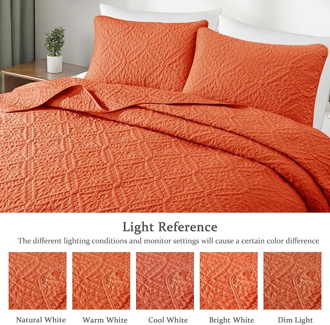 Exclusivo Mezcla Twin Quilt Bedding Set, Lightweight Soft Bedspreads Coverlets - Image 3