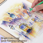 12 Pack Sketch Book, 9 x 12 Inch Sketchbook, 68lb/100gsm Top Spiral Bound - Image 4