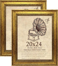 20x24 Picture Frame with Real Glass set of 2, Vintage Frames by TKYGU