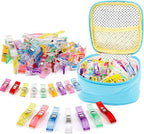 Sewing Clips 100 Pcs Quilting Clips 80 Small +20 Large Fabric Clips Assorted by Doukey