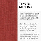 Textile Color Paint Mars RED - Image 2