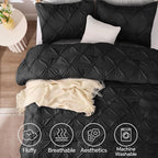 BEDELITE Black King Size Comforter Set - Image 5