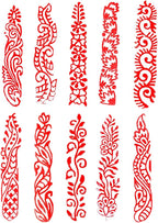 Clay Printing Stamps Urban Border Design Wood Blocks Htag2157 - Image 3