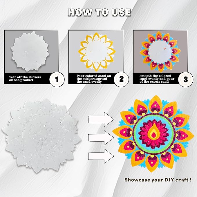 Rangoli Mandala Sand Art Kit - Image 3
