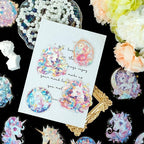 30 Pcs Sparkly Unicron Aesthetic PET Stickers - Image 6