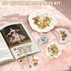 Grnheat 700 Pcs Charms Lip Gloss Keychain Making Kit - Image 6