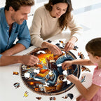 KAAYEE Wooden Puzzles for Adults, 3D Visual Effect Dragon Family Night Reading - Image 4