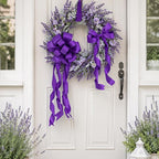 HUIHUANG Purple Wired Ribbon 2.5 inch Purple Satin Wire Edge Ribbon - Image 4