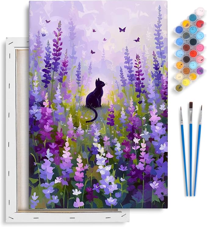 Yezavesu Framed Paint by Numbers Kit by Yezavesu