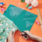 BENECREAT 6Pcs Free Motion Triangle Quilting Template Set, Acrylic Transparent - Image 5