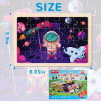 Wooden Puzzles Toys for Kids Ages 3-5, Transportation Wood Toddler Puzzles - Image 6