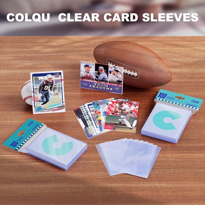1000ct Clear Card Sleeves for Trading Cards, Soft Baseball Sports Card Sleeves - Image 2