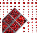 4000pcs Mixed Size Hot Fix Round Crystals Gems Glass Stones Hotfix Flat Back by MASSIVE+BEADS