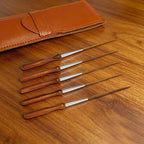 5Pcs Ox Ear Painting Detail Paint Brushes，Long Liner Brushes Fine Point Tip - Image 3