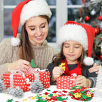 SEPGLITTER 600Pcs Christmas Foam Sticker Xmas Glitter Self Adhesive Sticker | - Image 6