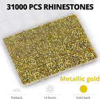 33000Pcs Metallic Gold Rhinestones - Image 3