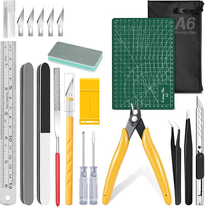 Gundam Model Tool Kit, Hobby Building Tools Kit, Gundam Accessories Metal Earth by Ayfasnk