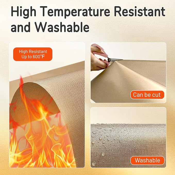 TransOurDream Heat Transfer Paper Supplies 3 Sheets PTFE Teflon Sheets 16x20 - Image 4