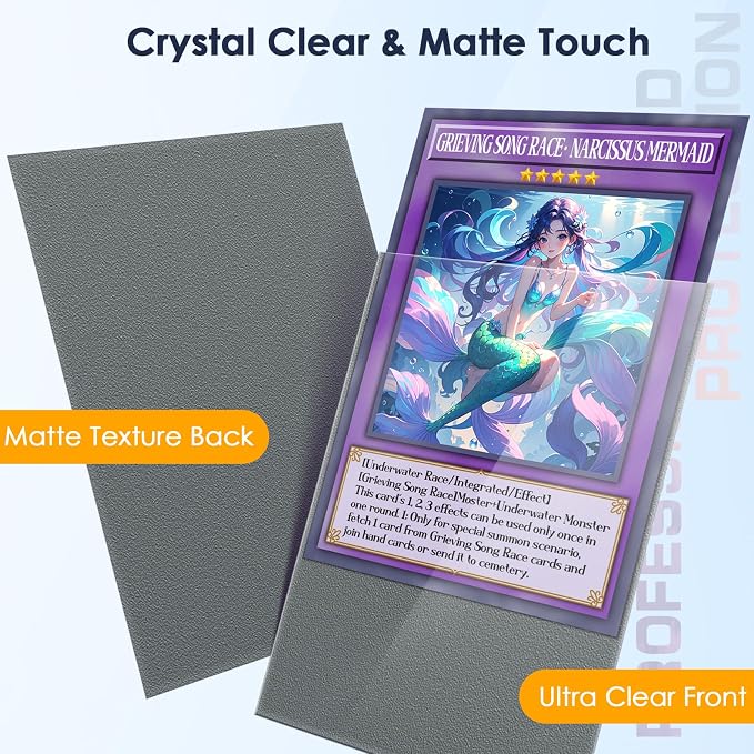 500 Pcs Card Sleeves for Trading Card, Matte Card Sleeves Deck Card Protectors - Image 2