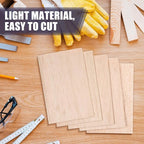 Namalu 10 Pack Balsa Wood Sheets 6 x 4 x 0.08 Inches-2 mm Thick Unfinished - Image 5