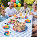 24 Guests Tie Dye Party Plates Napkins Tie Dye Birthday Party Decorations - Image 6