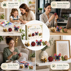 MSOSRIR 3D Beaded Animal Kit, Upgraded Bead Embroidery Kit - Image 3