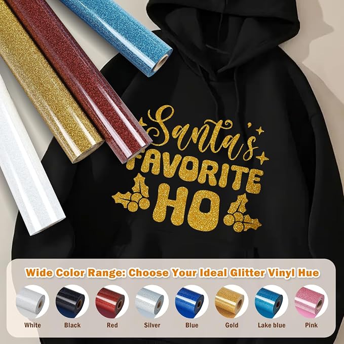 TUMIYA Gold Glitter Heat Transfer Vinyl HTV Roll - Image 6