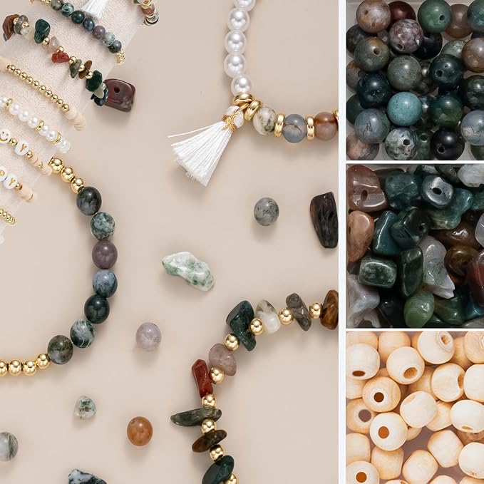 Xylise Jewelry Making Supplies Kit Natural Stone Beads - Image 4